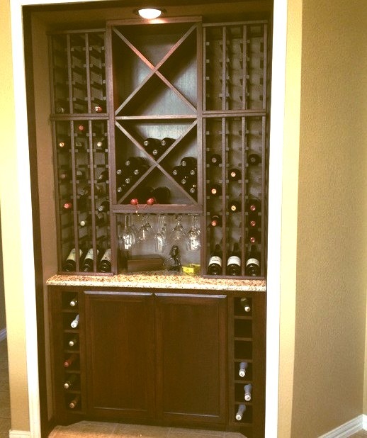 Custom Kitchen Wine Cabinet